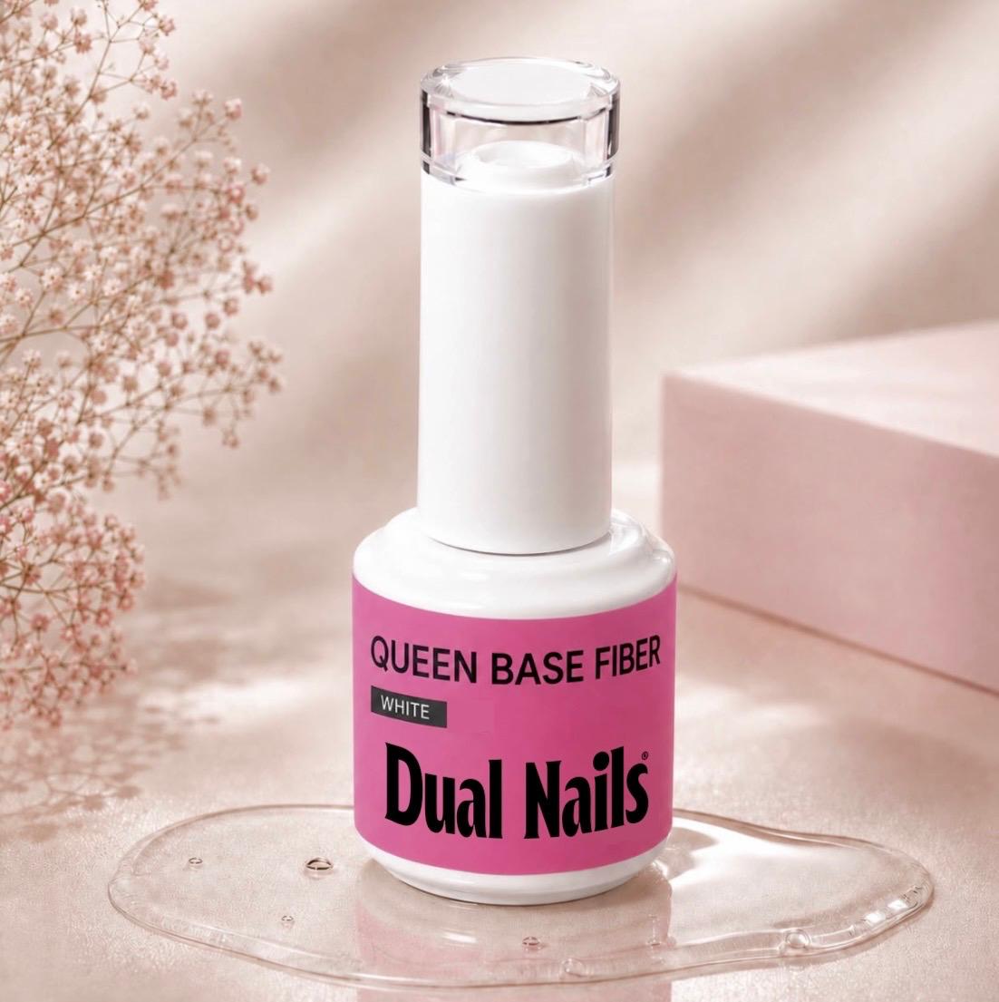Image of Queen Base Fiber Dual Nails – White