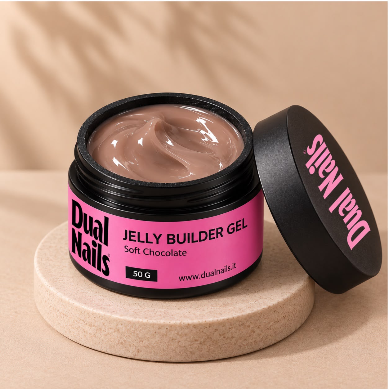 Image of Jelly Builder Gel Soft Chocolate Dual Nails – 50 g